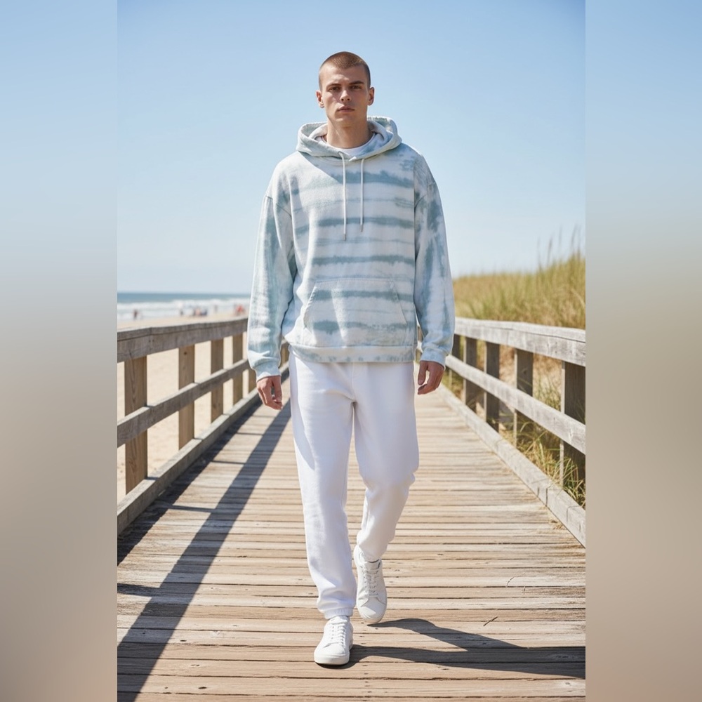TALENTLESS Men’s Premium Tiger Wash Hoodie in Blue Spruce XL